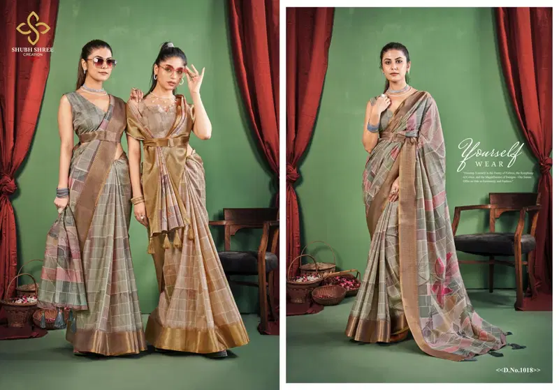 Toral Dizital By Shubh Shree Dola Silk Designer Sarees Exporters In India